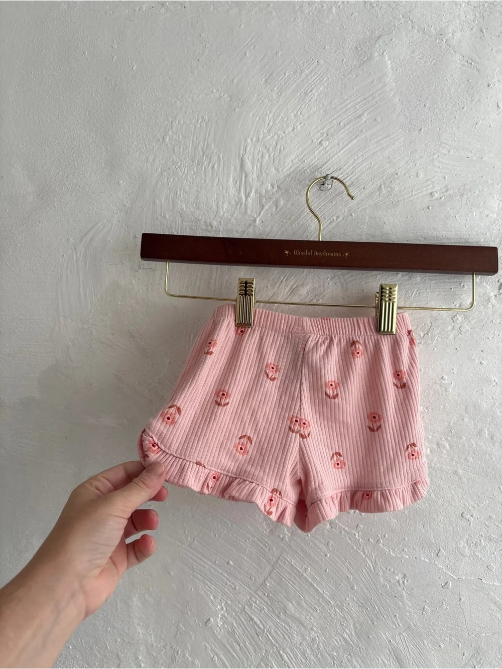Carters floral pink ribbed 12 month set